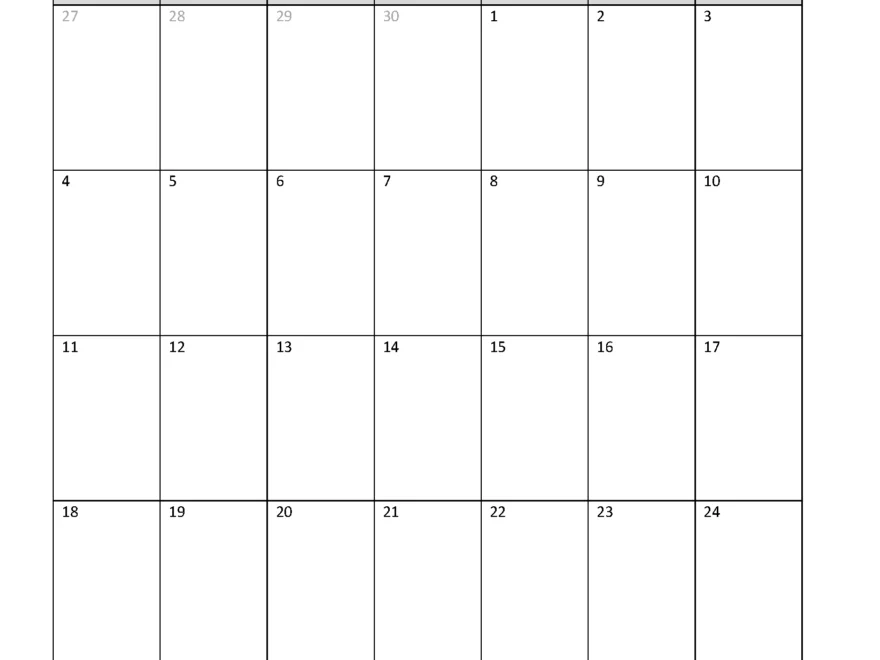 FREE 2025 Calendar Template Word Instant Download