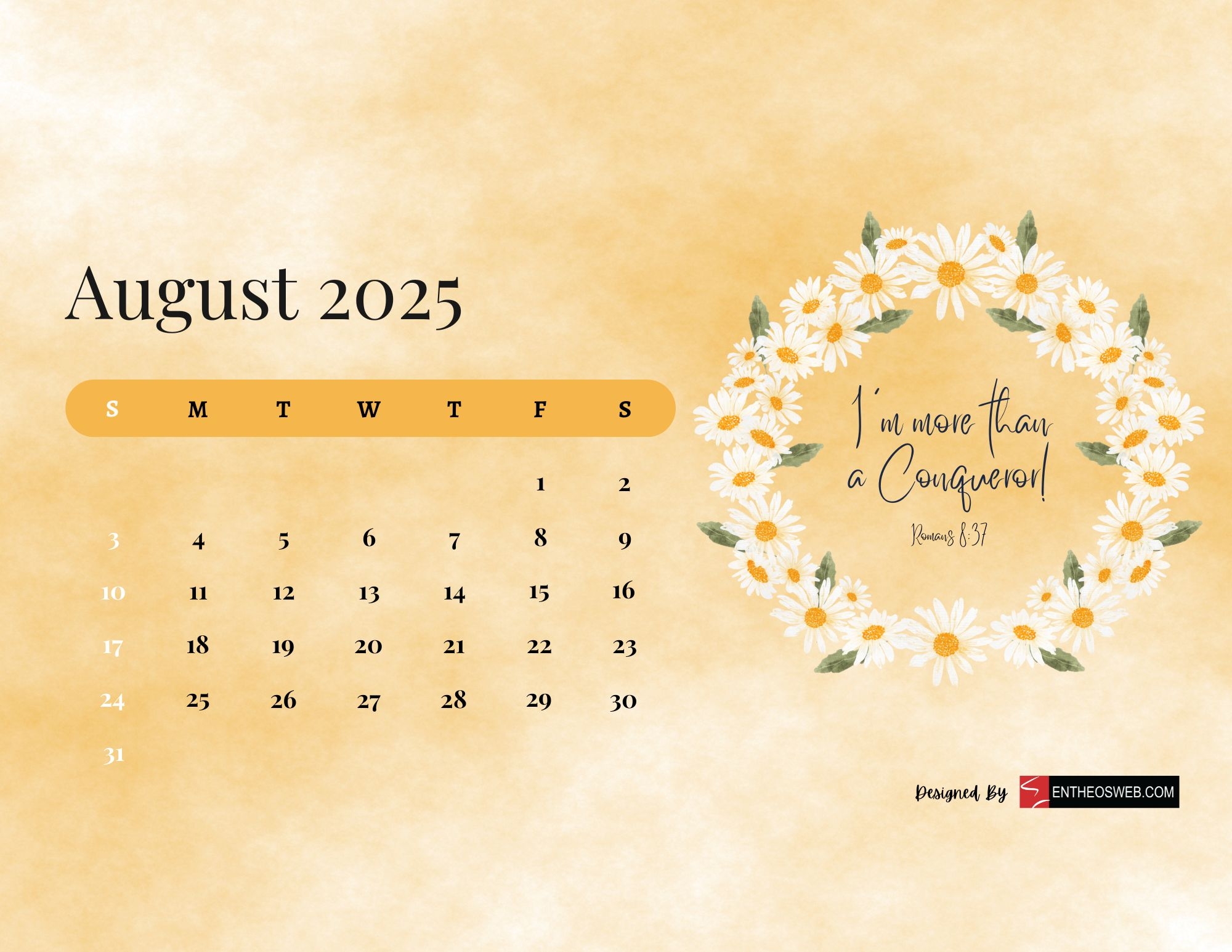 Blank Copy August 2025 Calendar
