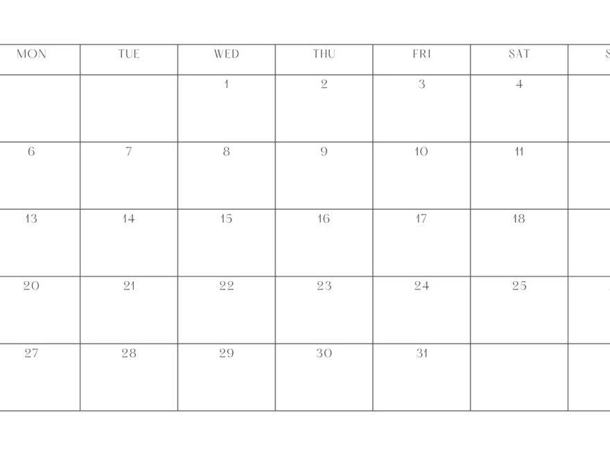 Free And Customizable Calendar Templates Canva