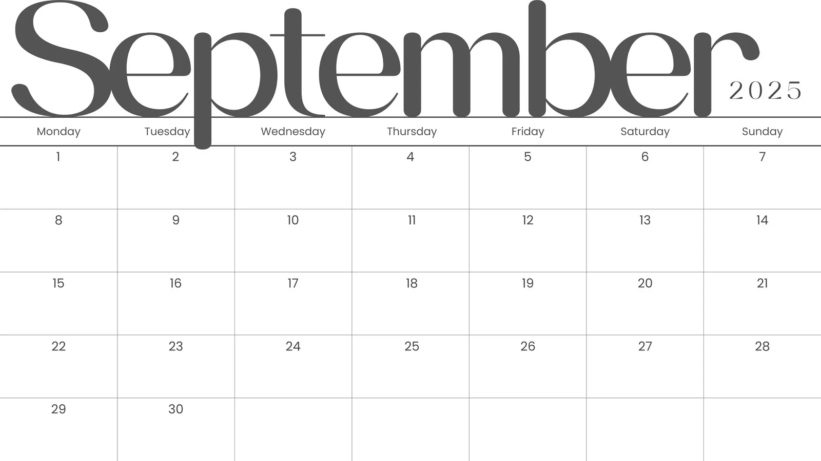 Free And Customizable September Templates