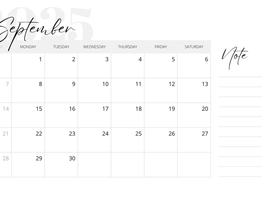 Free And Customizable September Templates