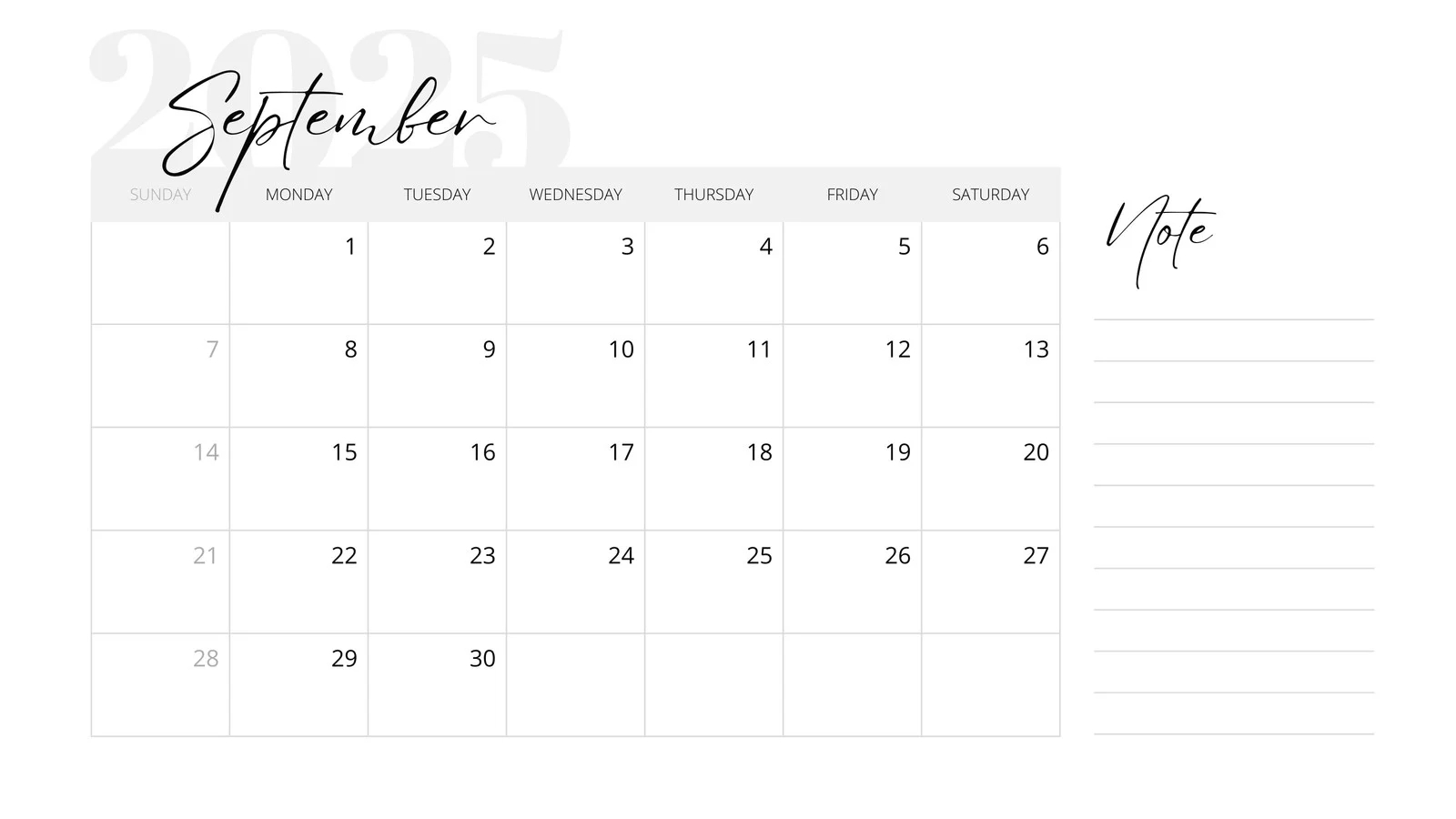 Free And Customizable September Templates