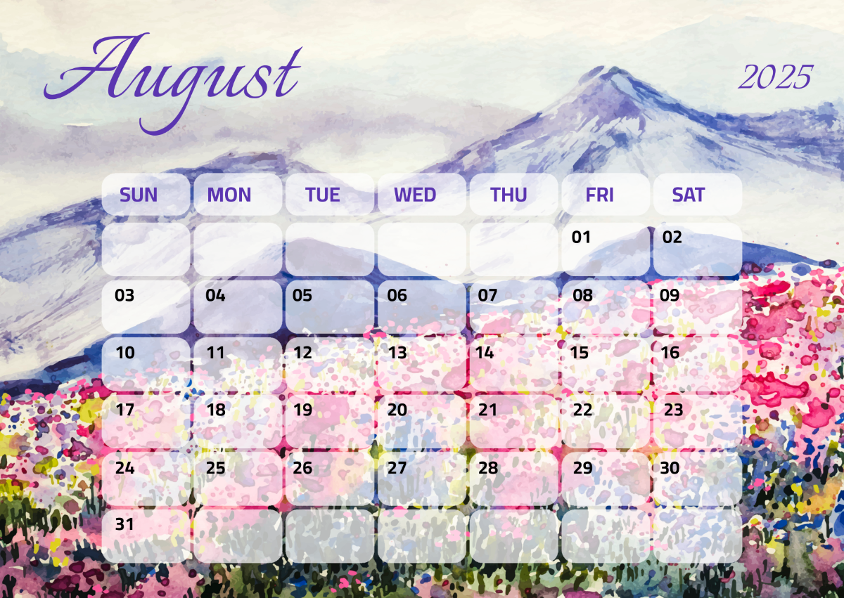 Free August 2025 Calendar Templates Editable And Printable