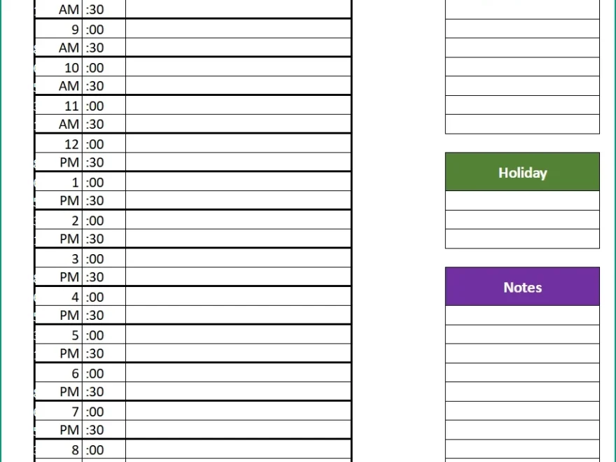 Free Calendar Template For Google Sheets 25 Different Designs
