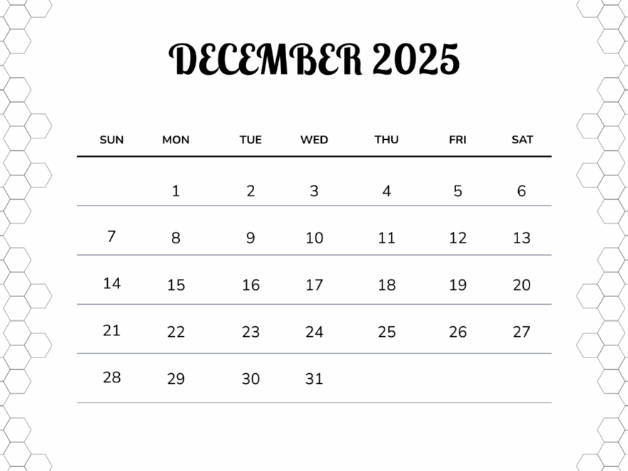 Free December 2025 Calendar With Lined Note Pad Template To Edit Online