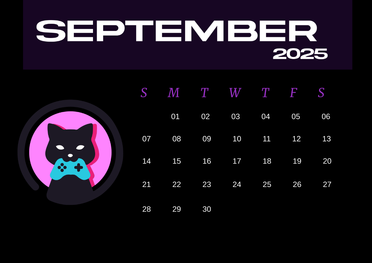 Blank September October 2025 Calendar