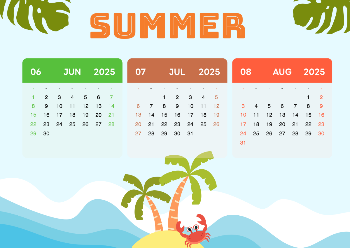 Free One page 2025 Calendar Template To Edit Online