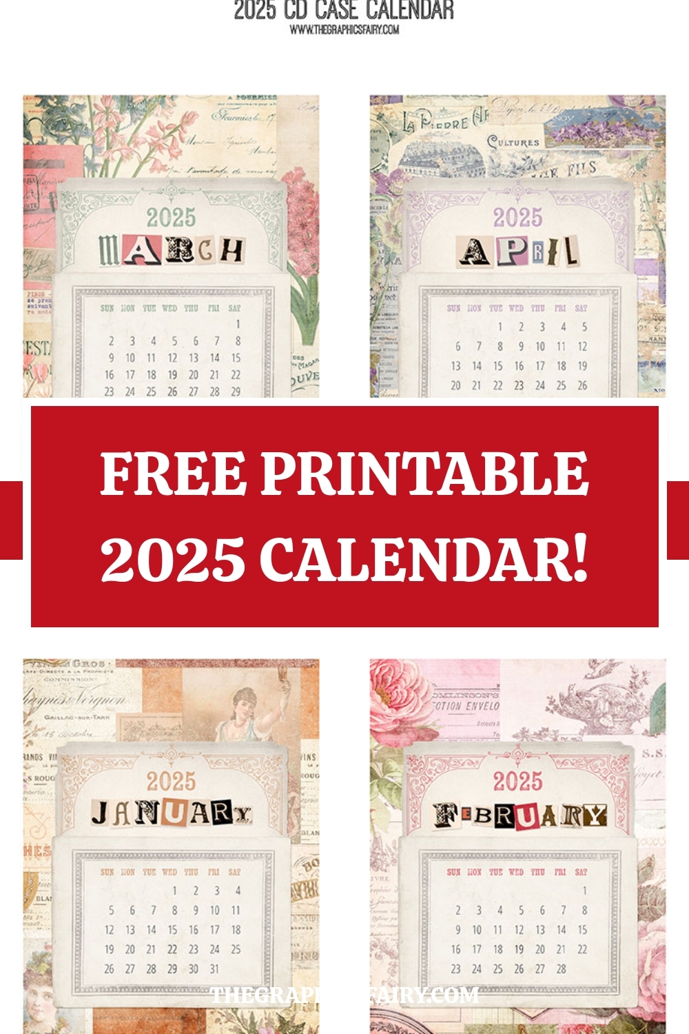 Front And Back Blank Calendar 2025
