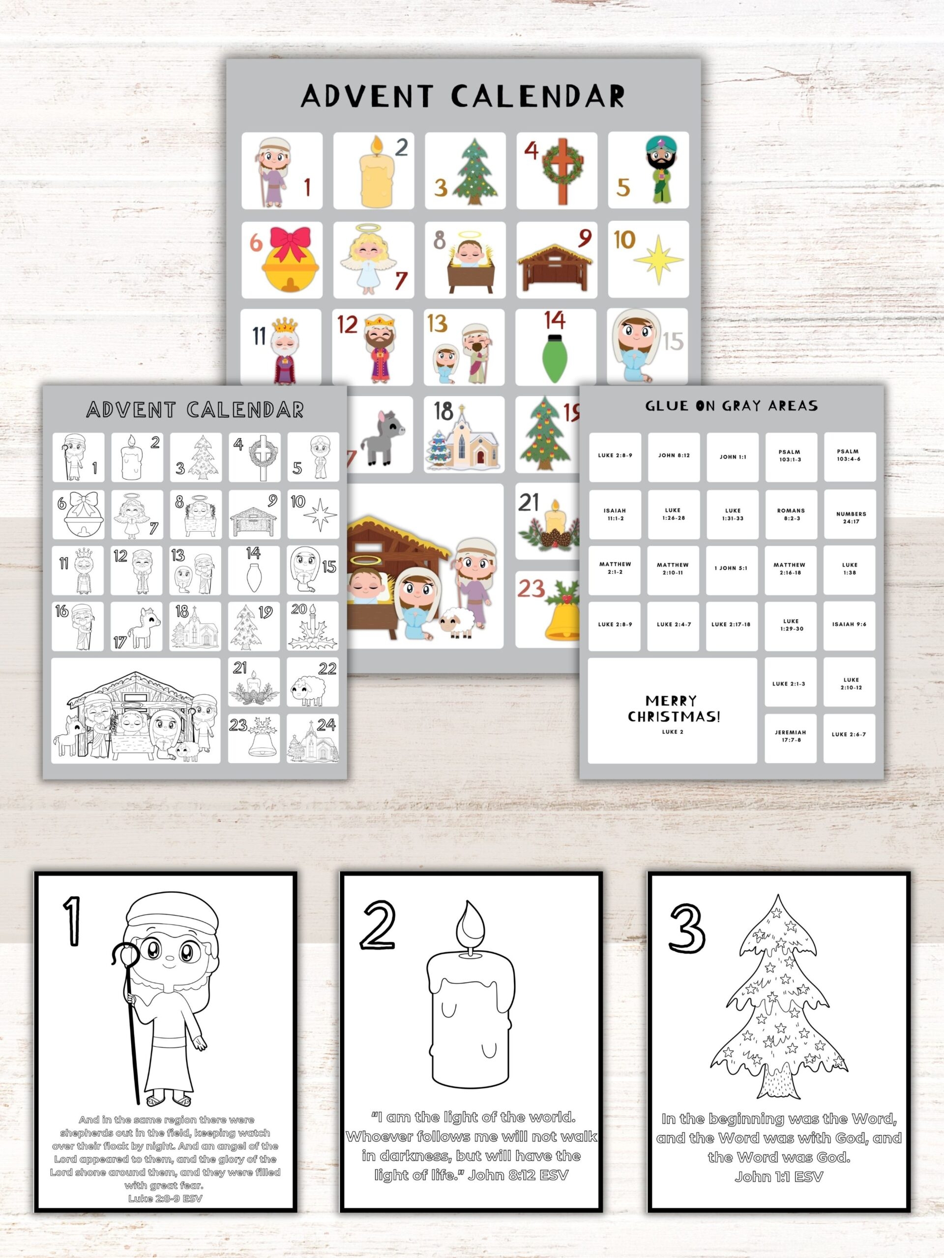 Free Printable Advent Calendar Healing Home