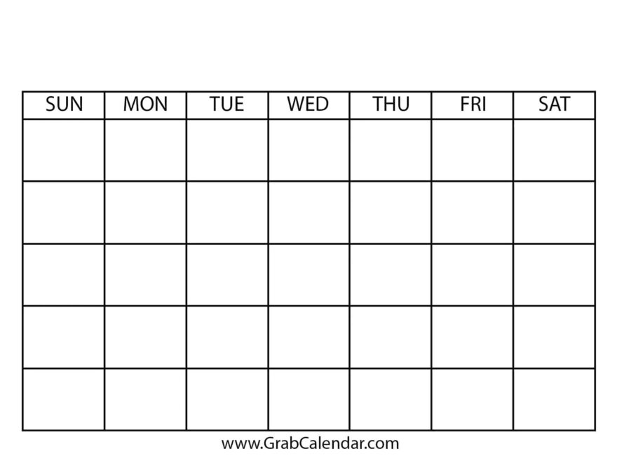 Free Printable Blank Calendar 2025 Templates