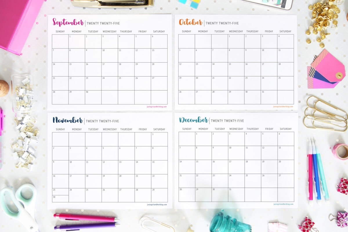Blank August September Calendar 2025
