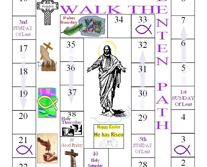 FREE Printable Calendars For Lent And Easter