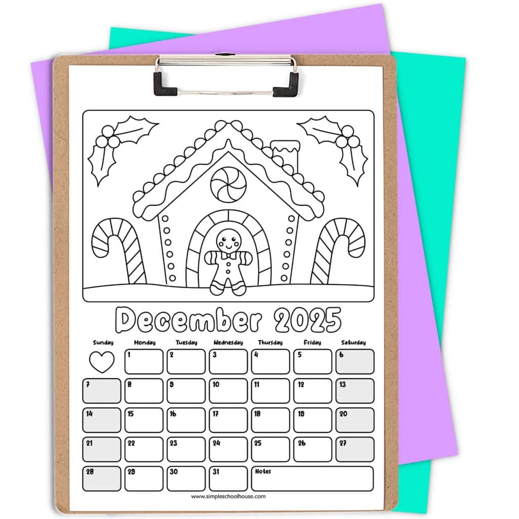 Free Printable Coloring Calendar For Kids In 2025 Mindfulmazing