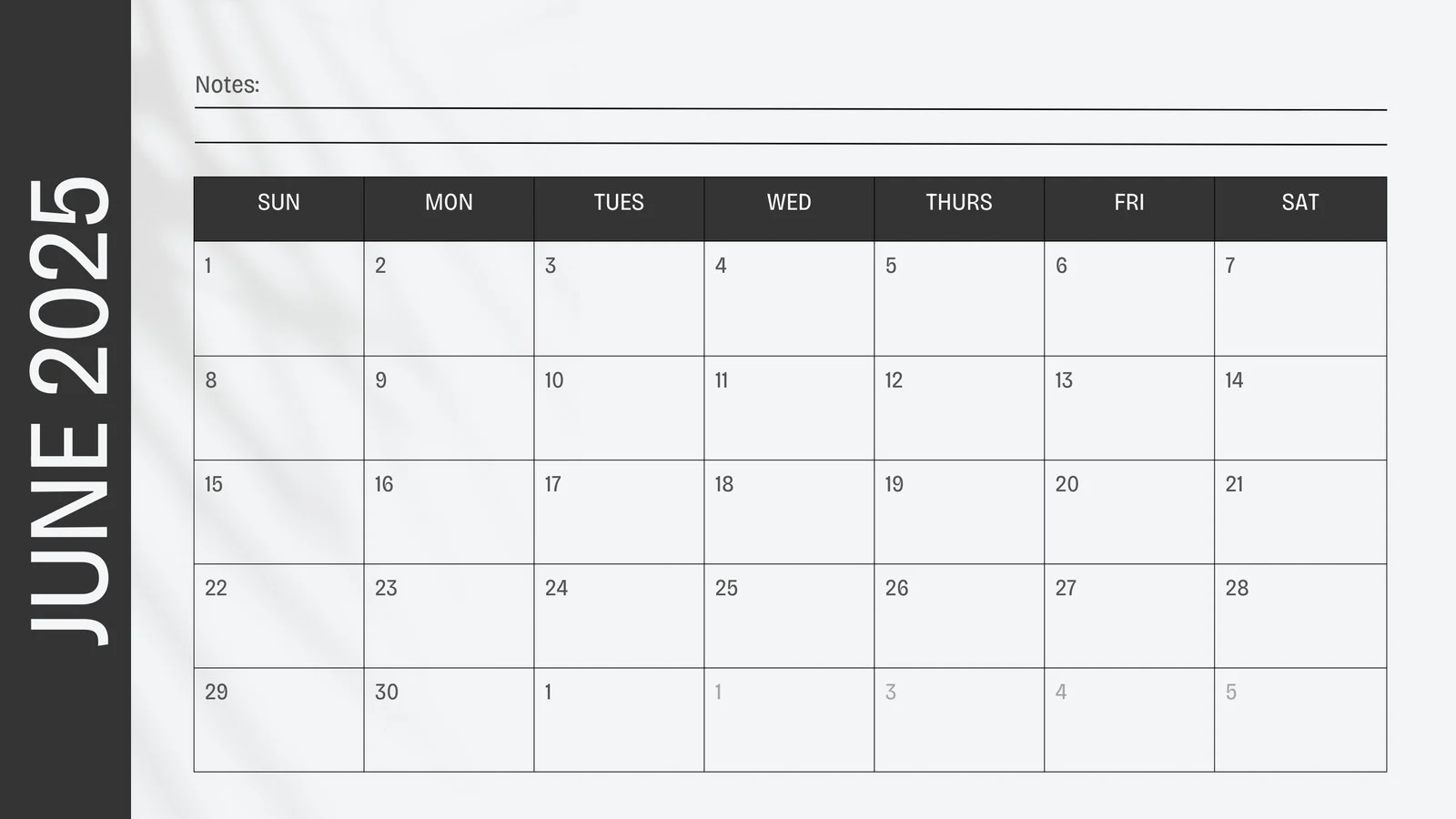 Free Printable Custom June 2025 Calendar Templates Canva