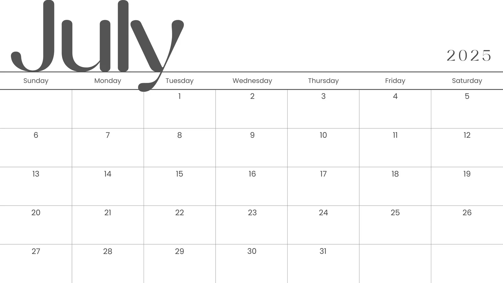 Free Printable Customizable Monthly Calendar Templates Canva