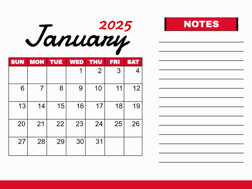 Free Printable January 2025 Calendar Template To Edit Online