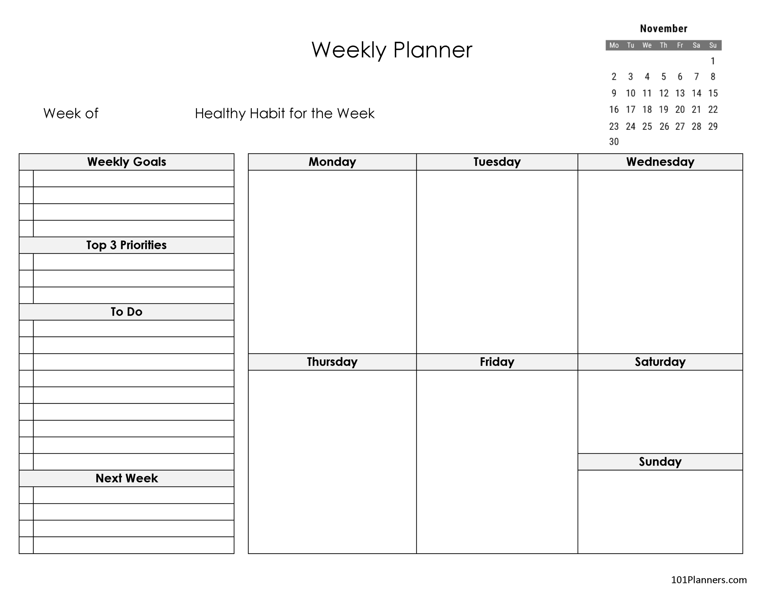 Free Printable November 2025 Calendar Customize Online