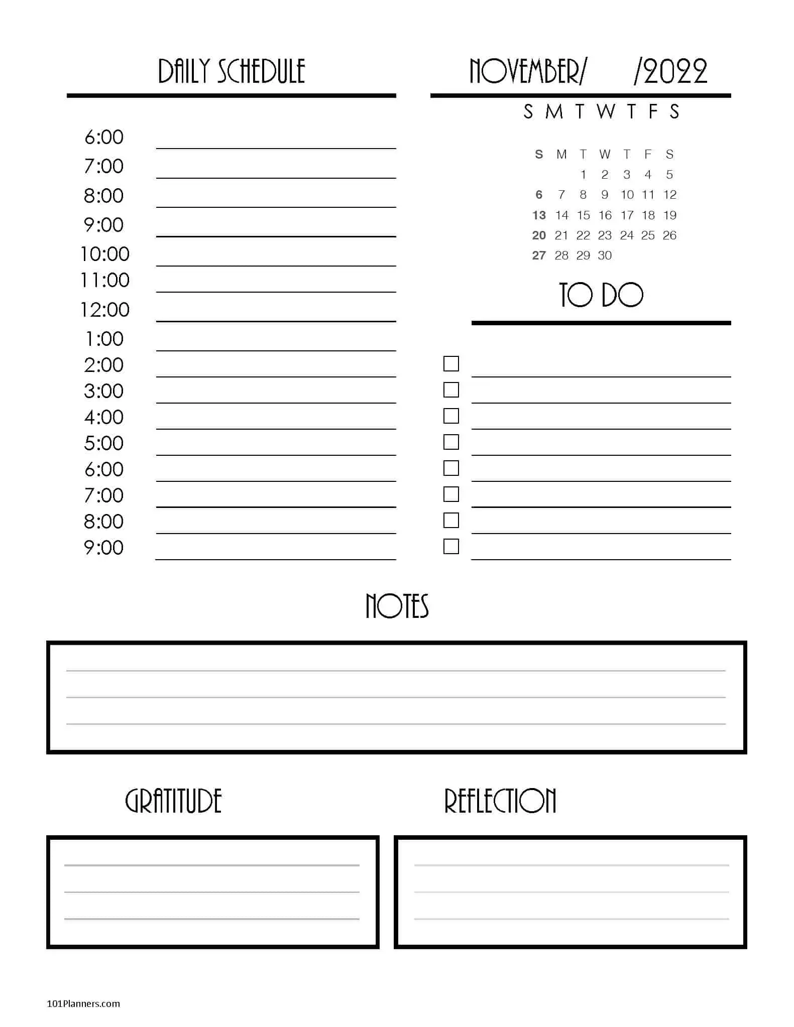 Free Printable November 2025 Calendar Customize Online