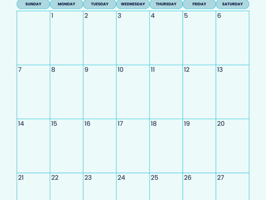 Free Simple Portrait September 2025 Calendar Template To Edit Online