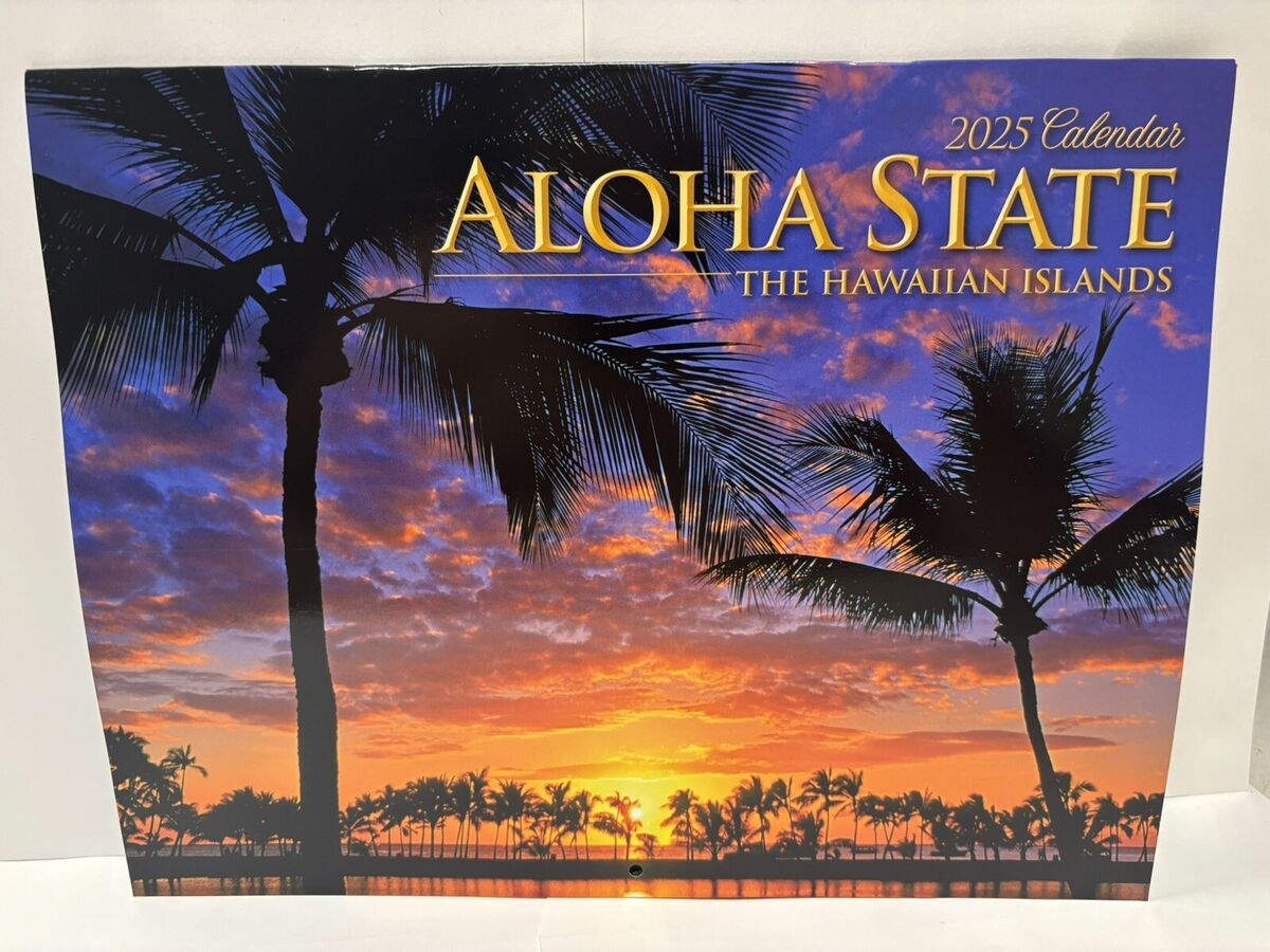 Hawaii 12 Month Calendar 2025 WM Aloha State The Hawaiian Islands EBay