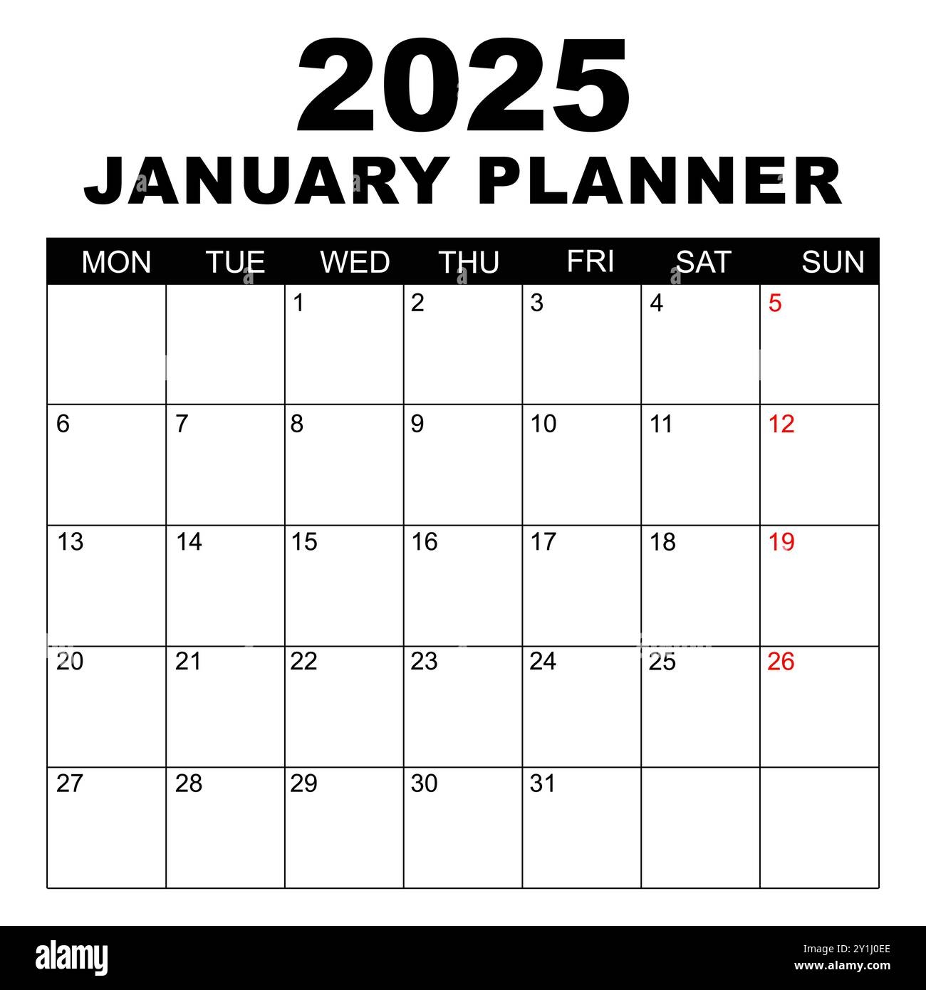Blank Calendar Pages For 2025