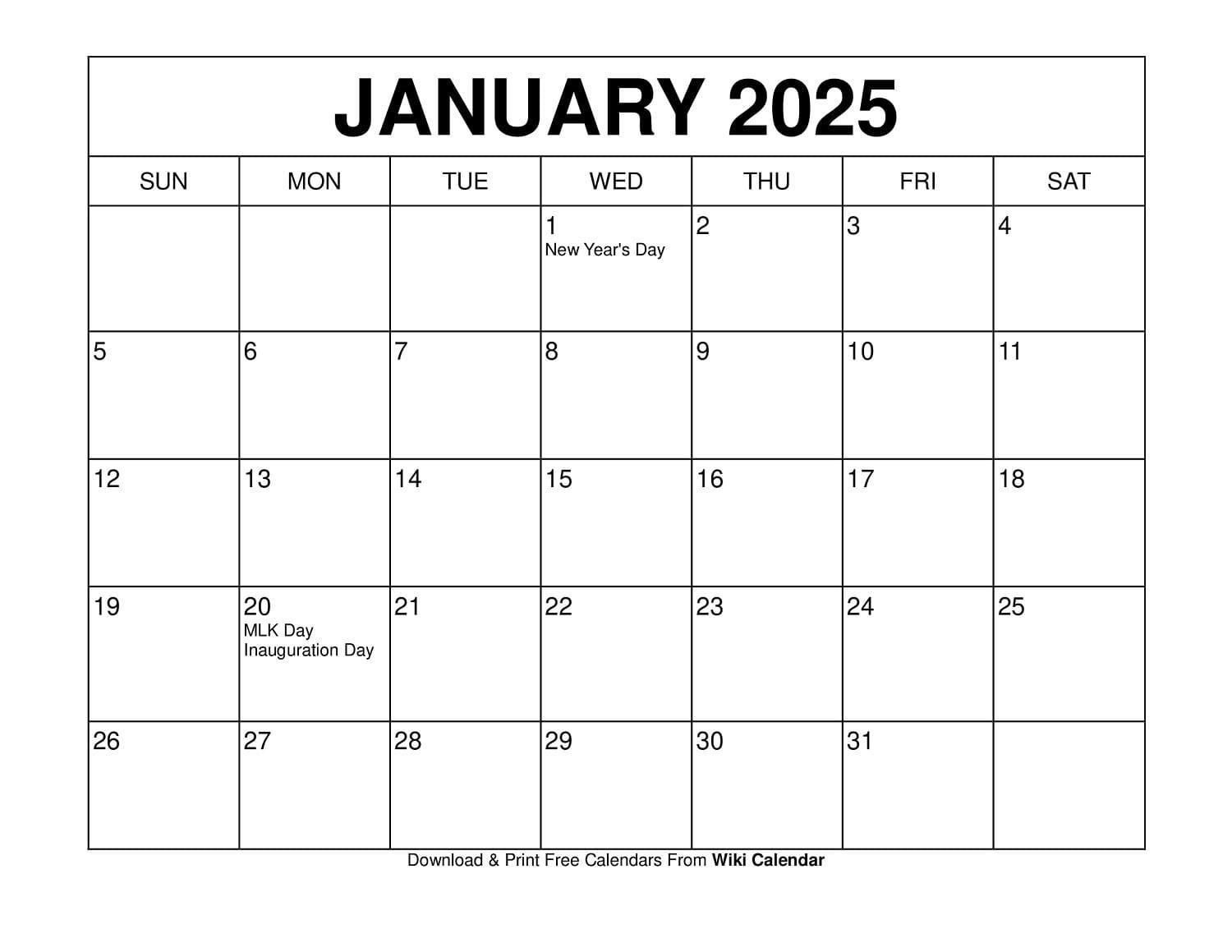 January 2025 Calendar Wiki Calendar By Wiki Calendar Issuu