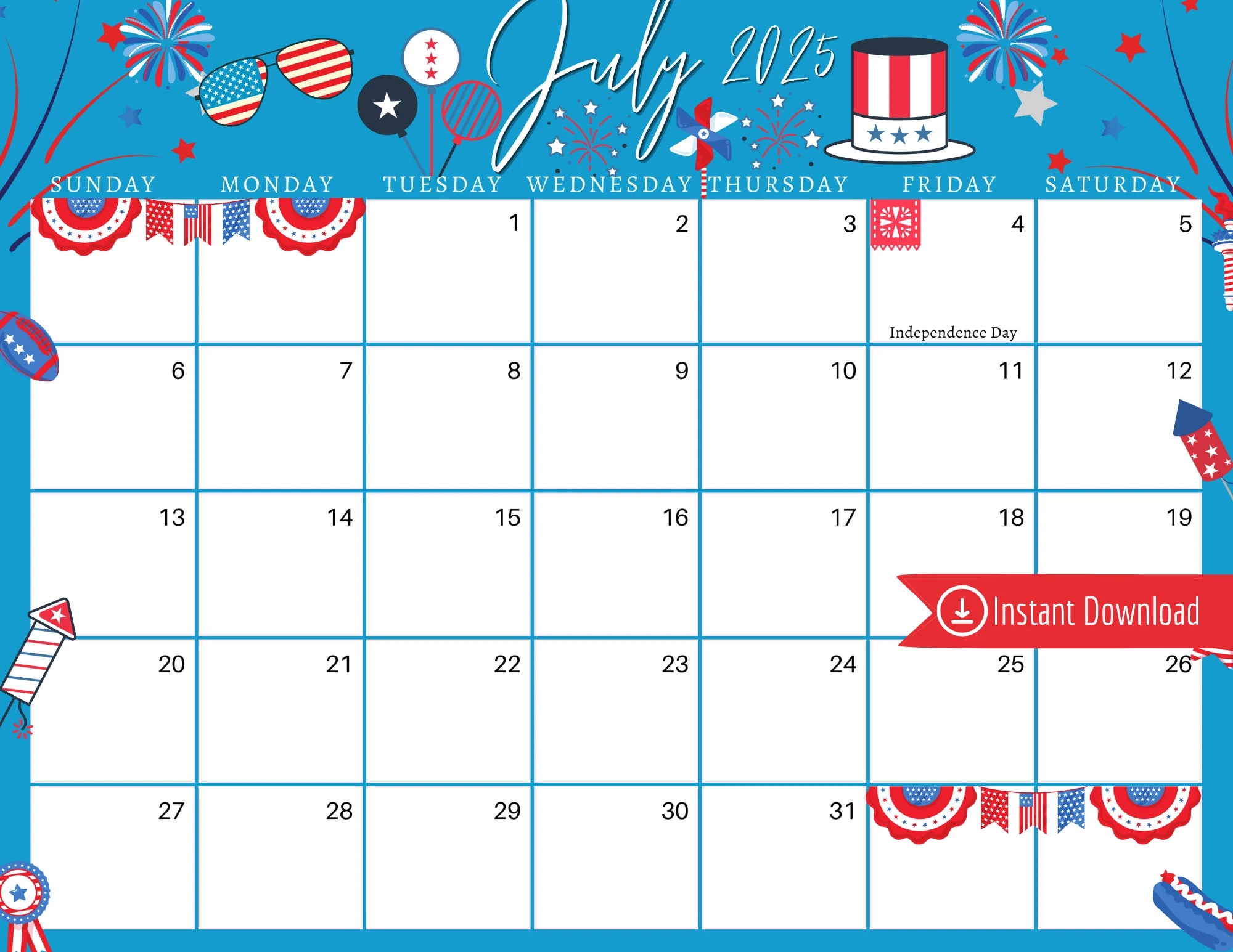Print Blank Calendar 2025 Outlook