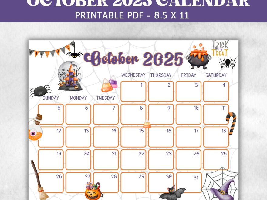 Kids October 2025 Calendar Printable 2025 Calendar Homeschool Preschool Calendar Board Children s Monthly Planner Halloween Calendar Etsy