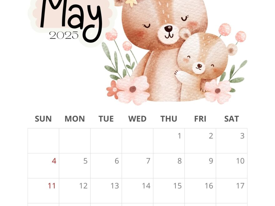 May 2025 Calendar Printables EntheosWeb