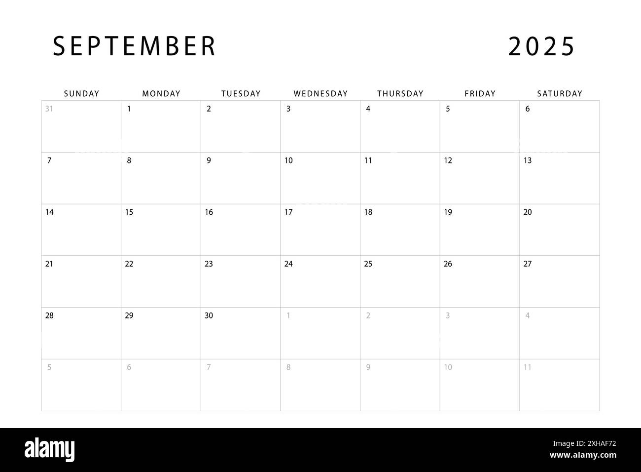 Monthly Calendar Template Black And White Stock Photos Images Page 3 Alamy