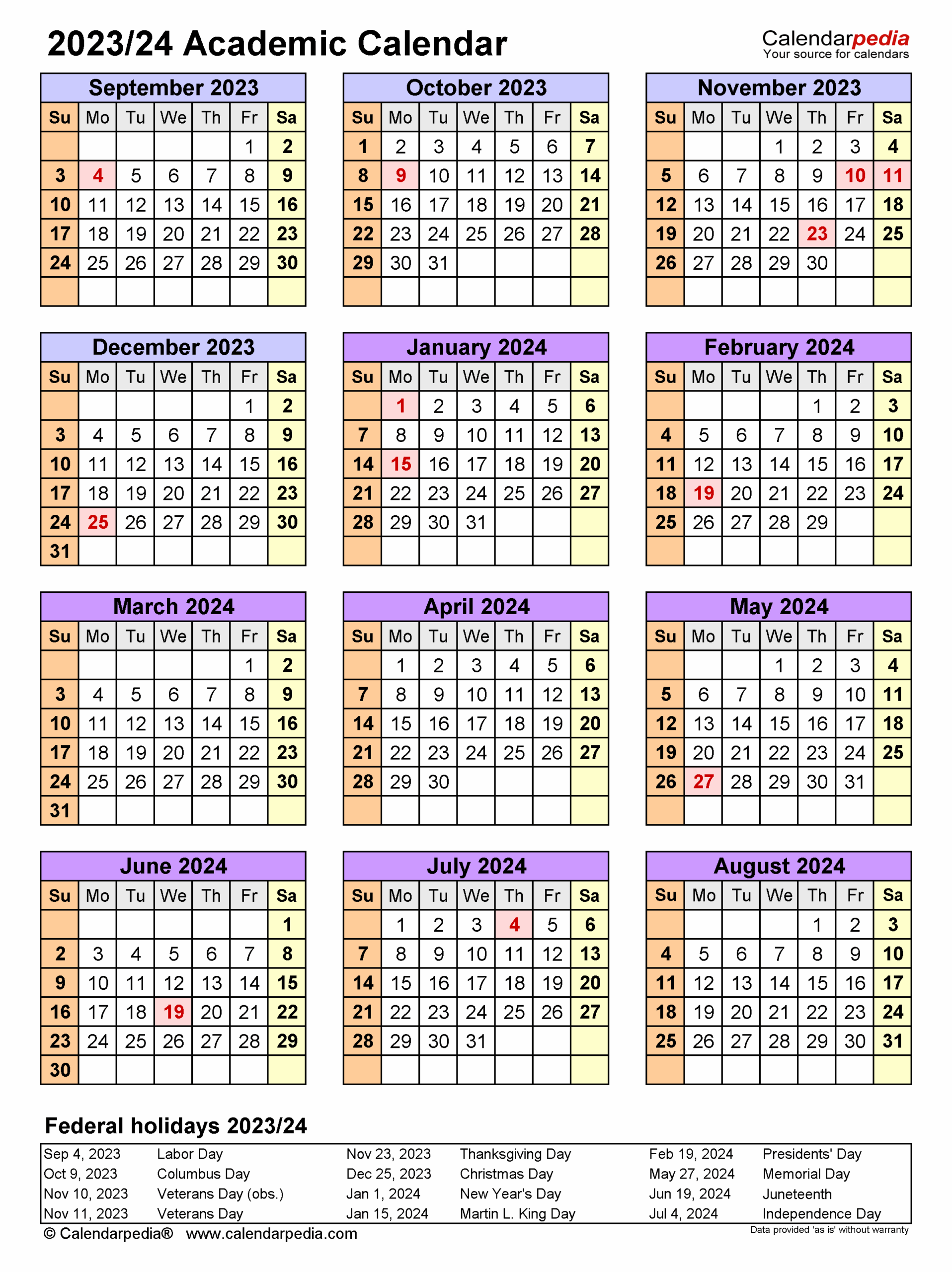 Nova Southeastern University Calendar 2024 Printable Word Searches
