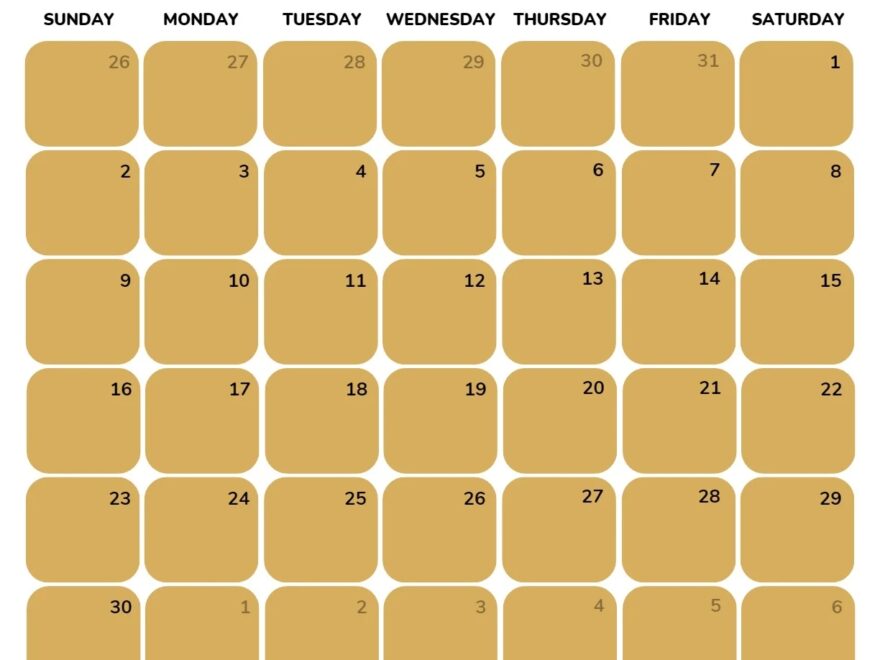 November 2025 Calendar 52 Free PDF Printables