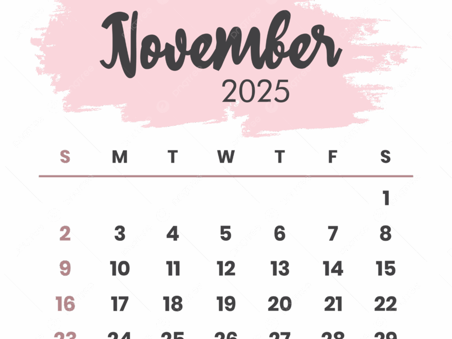 November 2025 Calendar Layout Printable Overlay Organize Task Or Event Vector November 2025 November 2025 Calendar 2025 Calendar PNG And Vector With Transparent Background For Free Download