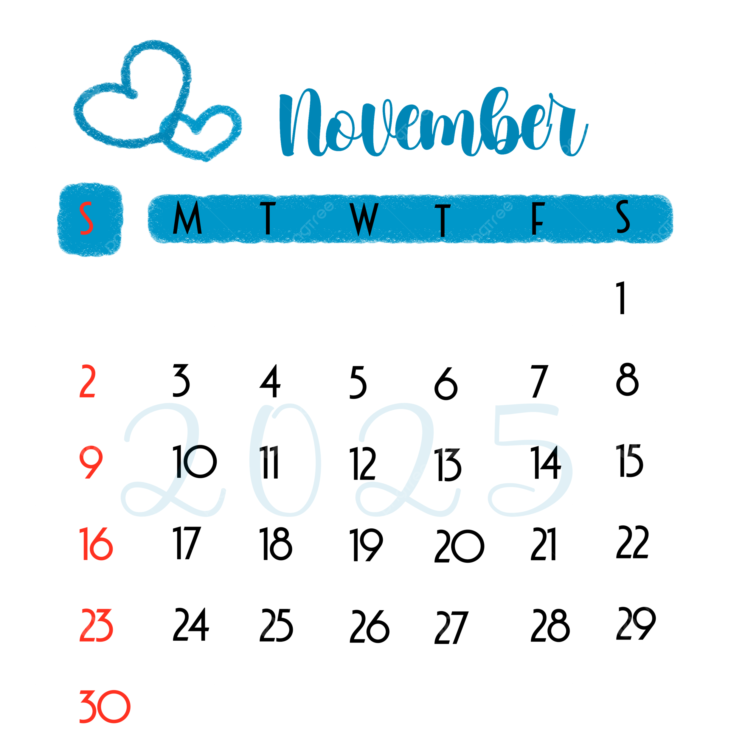 November 2025 Calendar November 2025 Calendar November 2025 Calendar PNG Transparent Clipart Image And PSD File For Free Download