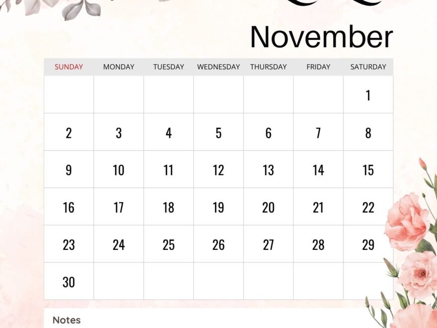 November 2025 Calendar Printables EntheosWeb