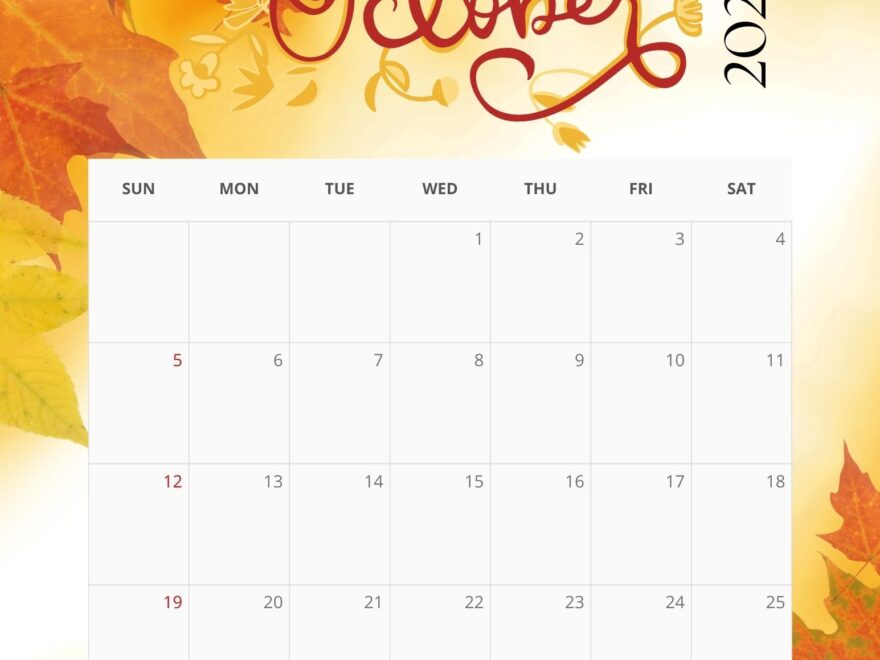 October 2025 Calendar Printables EntheosWeb