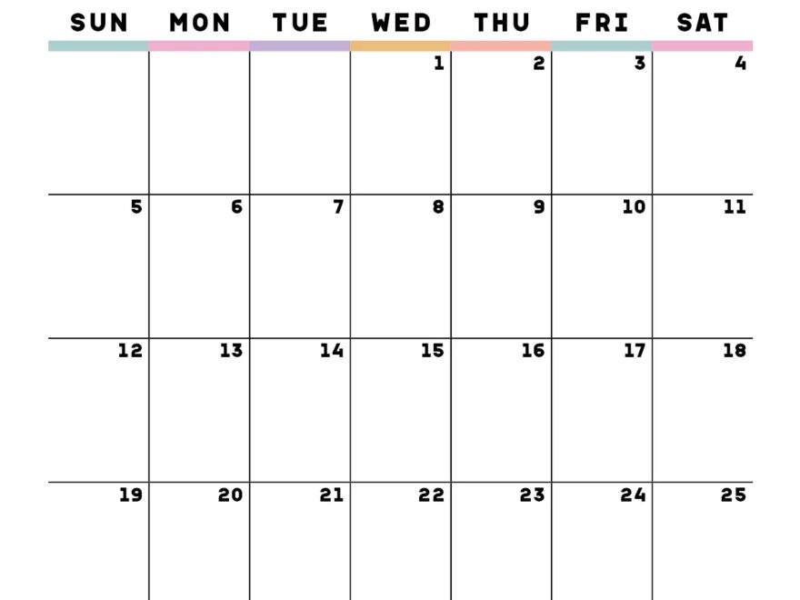 October 2025 Calendar Templates 14 Free Printables Savor Savvy