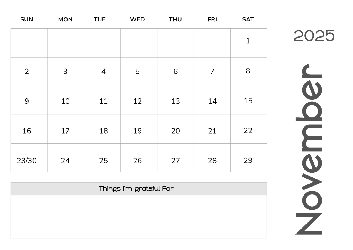 Page 2 Free November 2025 Calendar Templates Editable And Printable