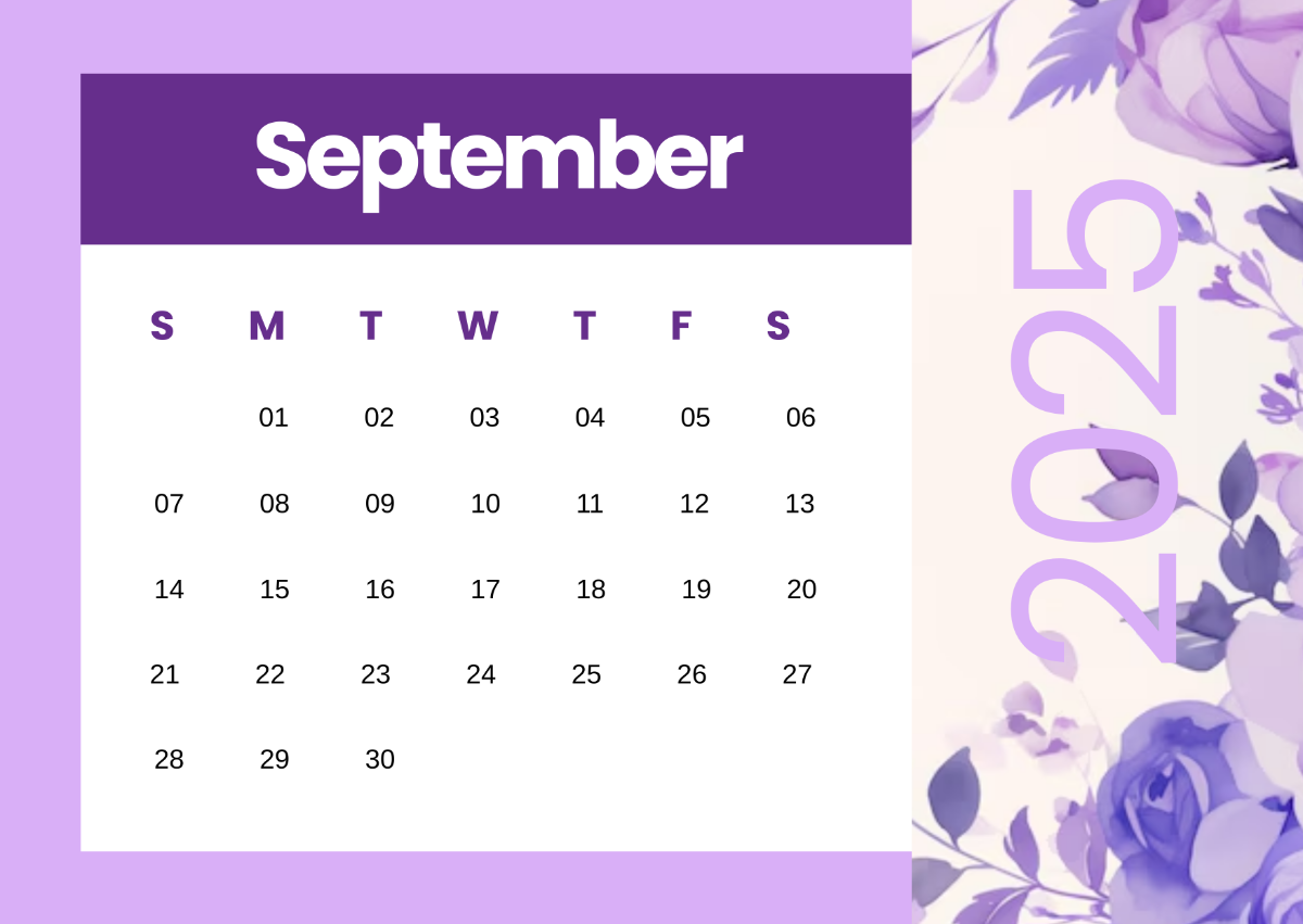 Page 2 Free September 2025 Calendar Templates Editable And Printable