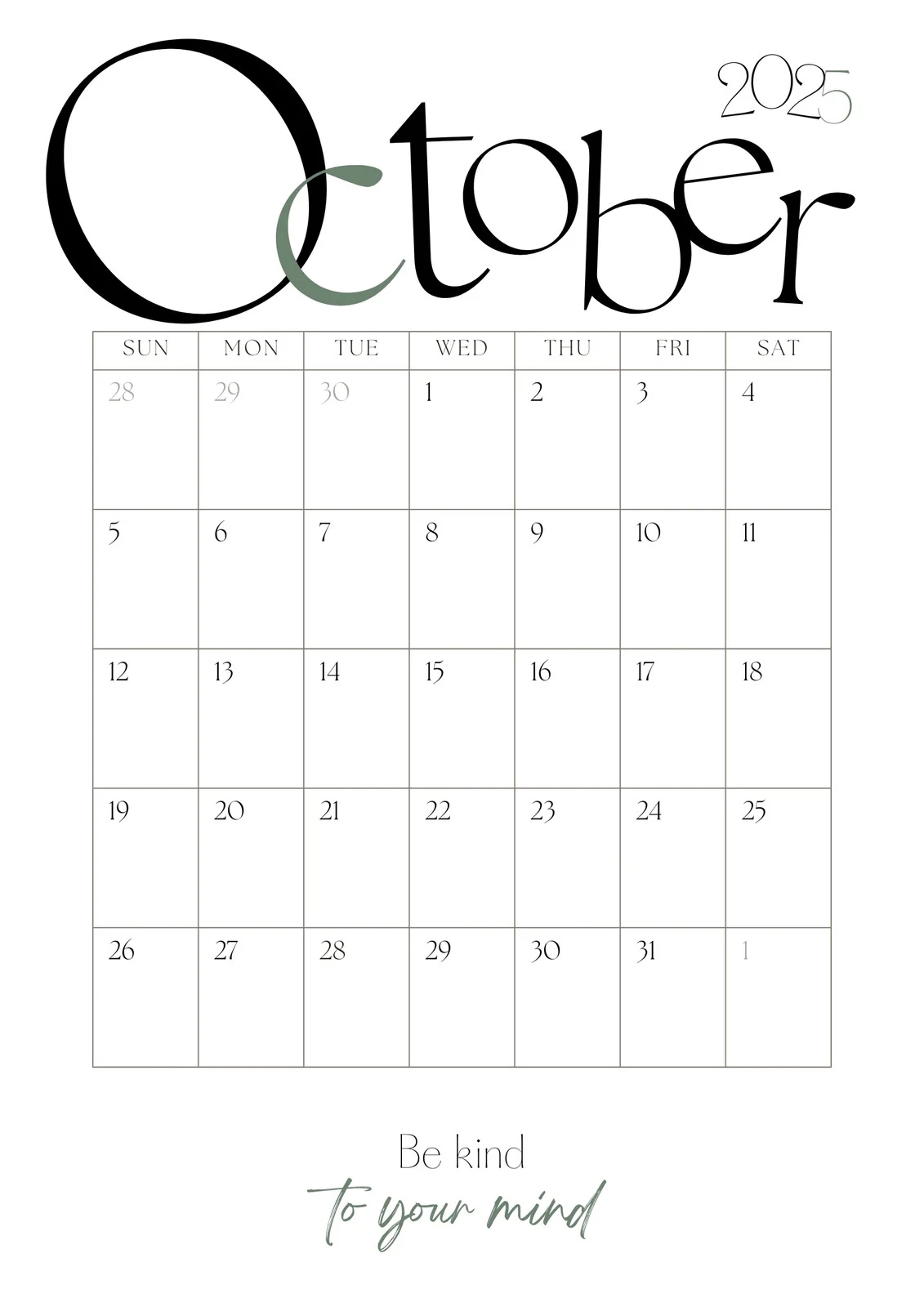 Page 3 Free And Customizable October Templates