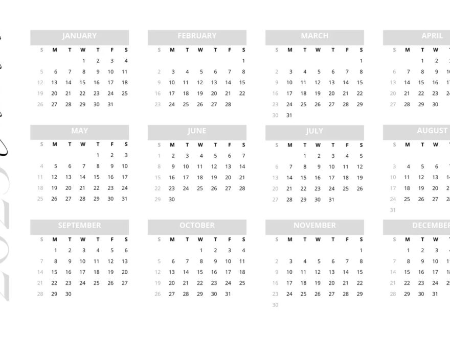 Page 4 Free And Customizable Calendar Templates Canva