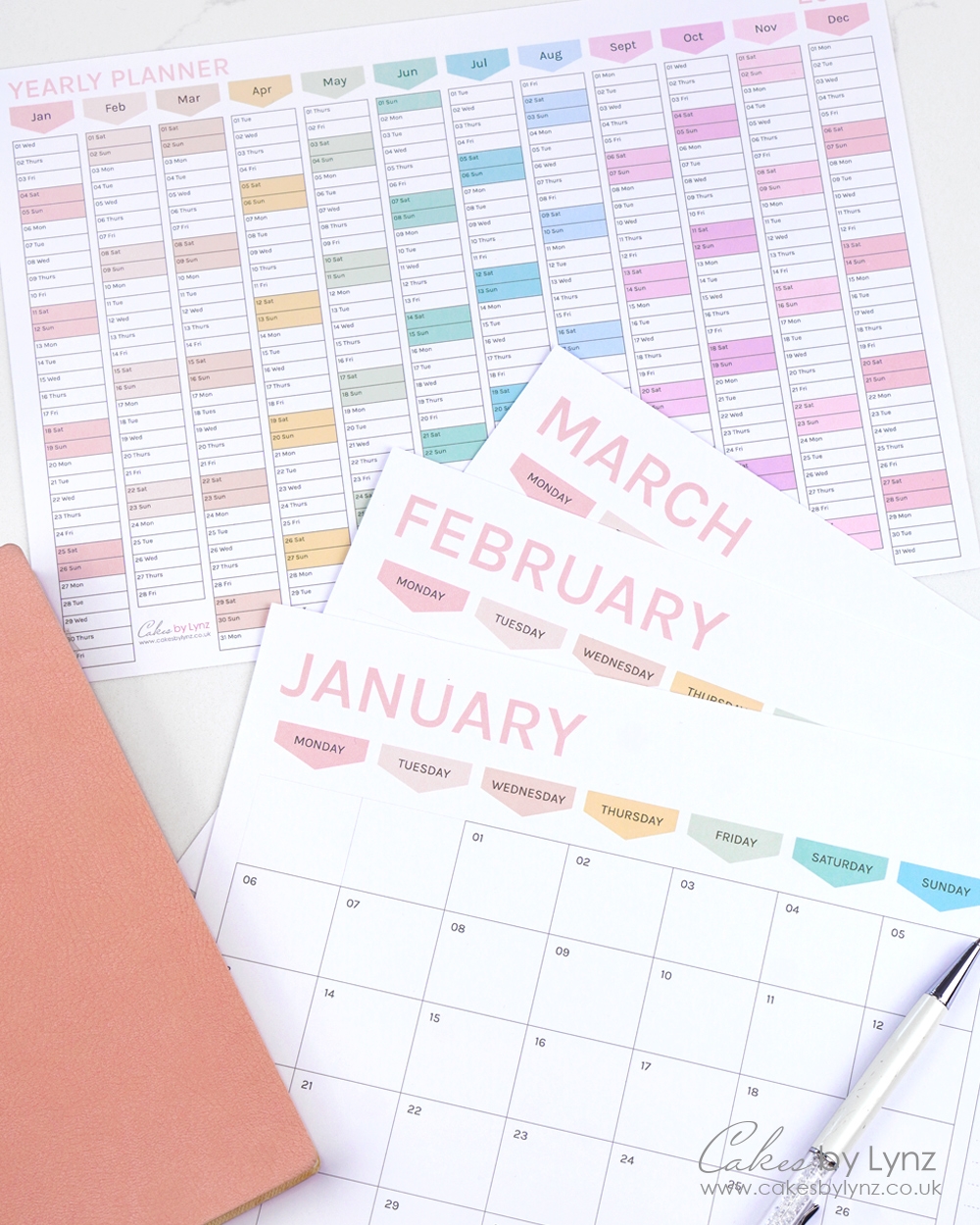 National Donut Day Blank Calendar 2025