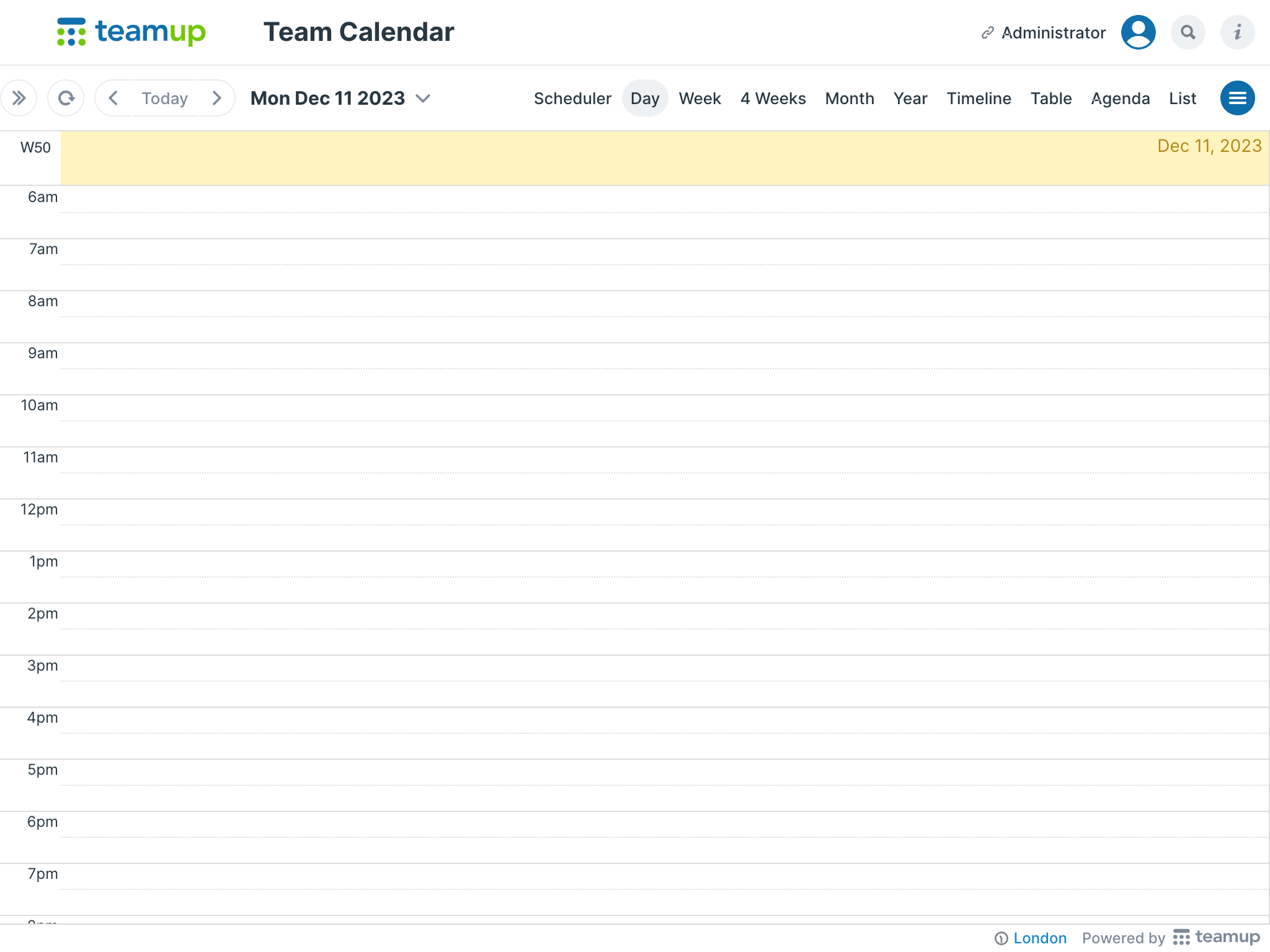 Printable Blank Calendar Teamup