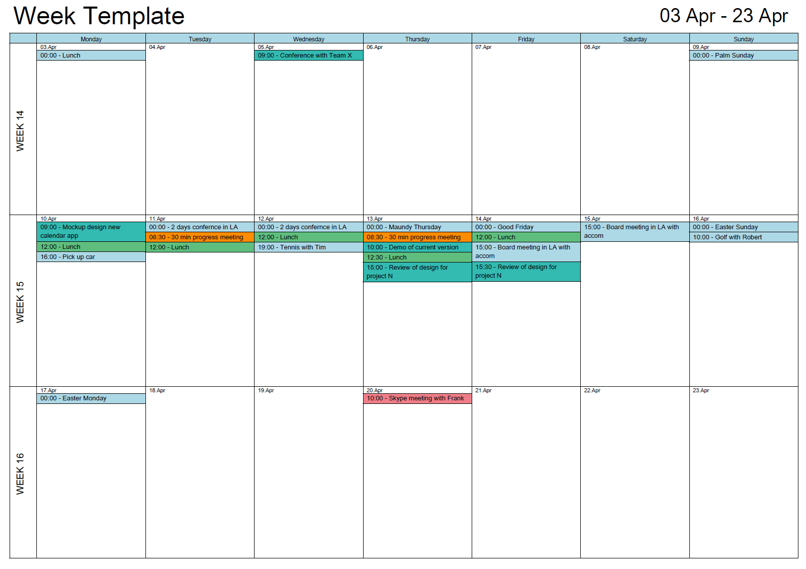 Printable Calendar From Outlook Monthly Weekly Or Day View