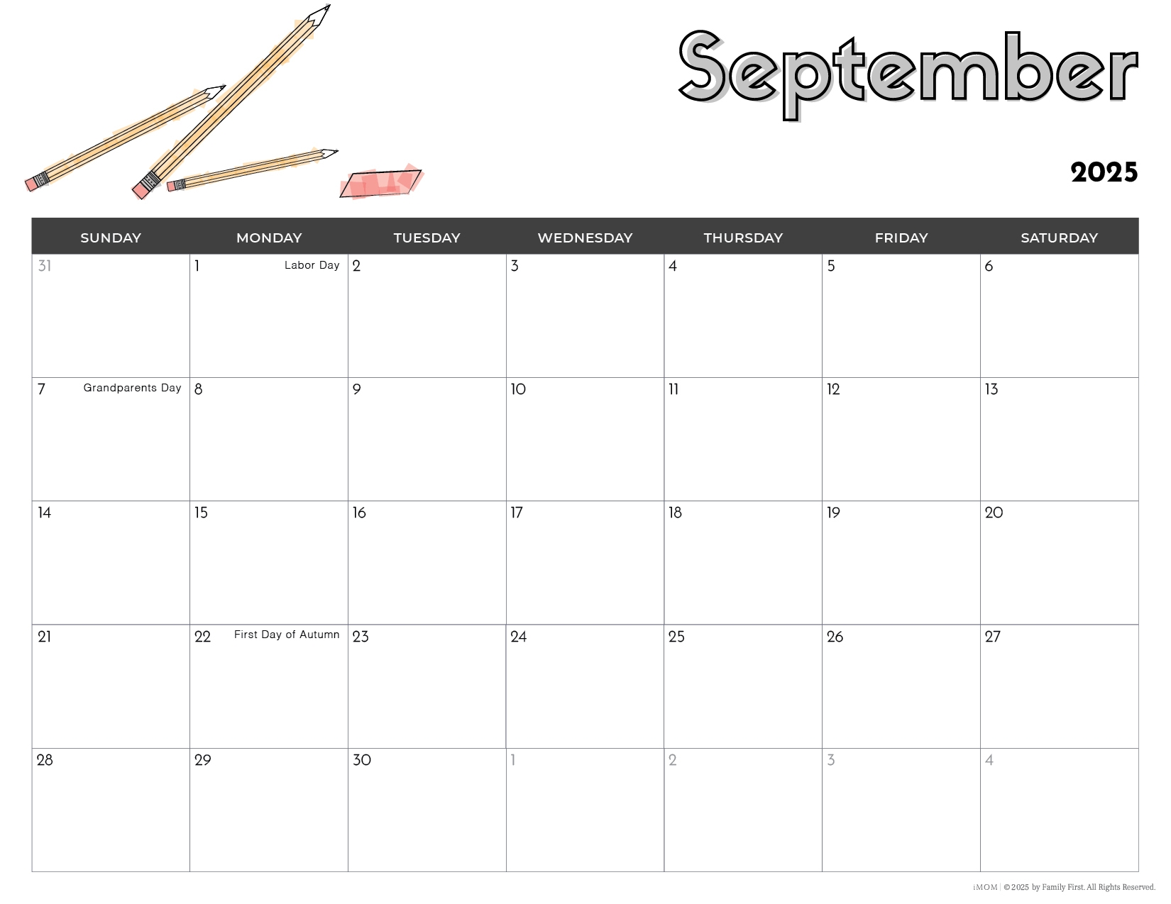 Printable Calendars For Kids2025 2026 Printable Calendars For Kids IMOM