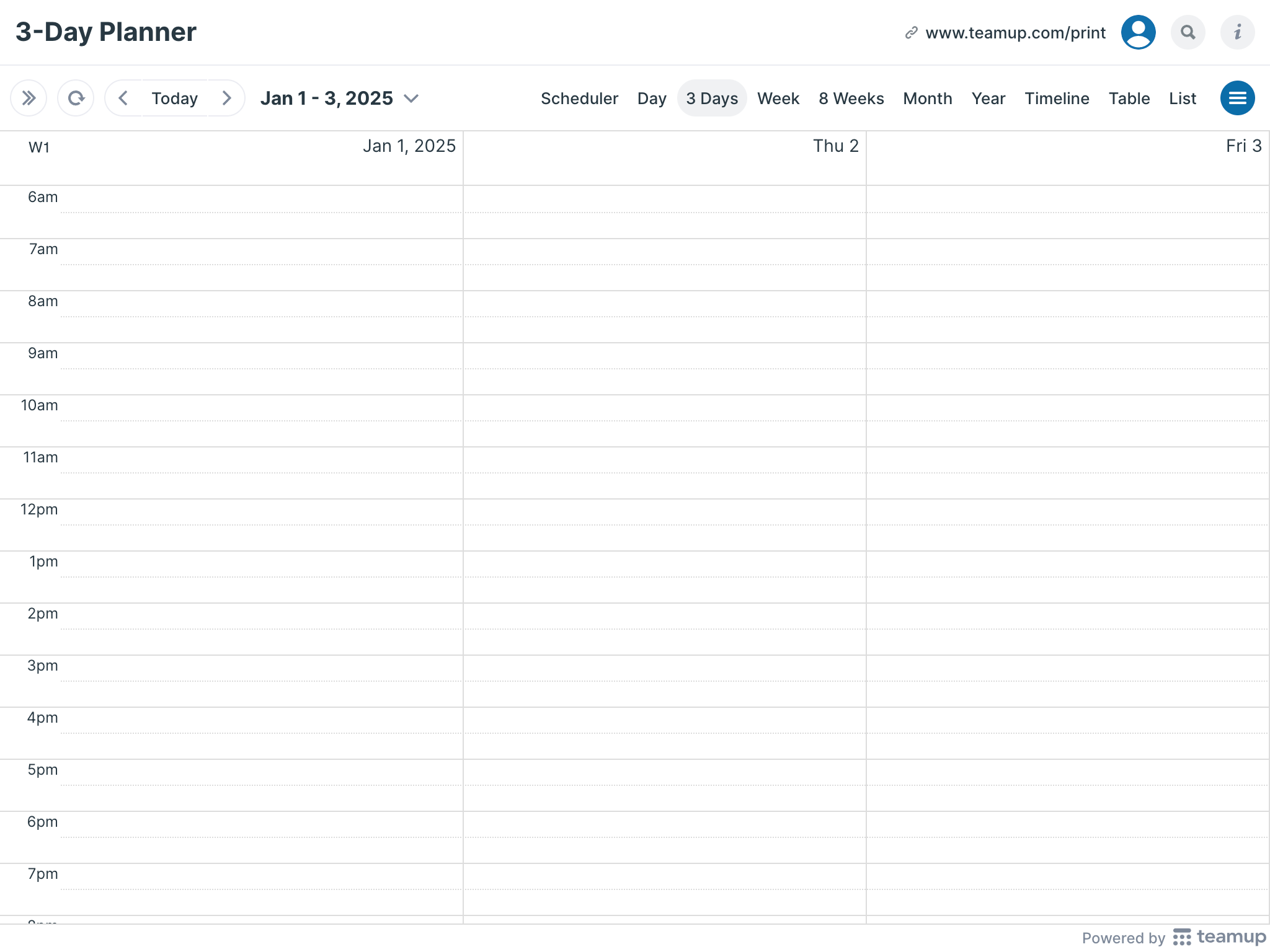 Printable 2025 Monthly Calendar Blank Calendar