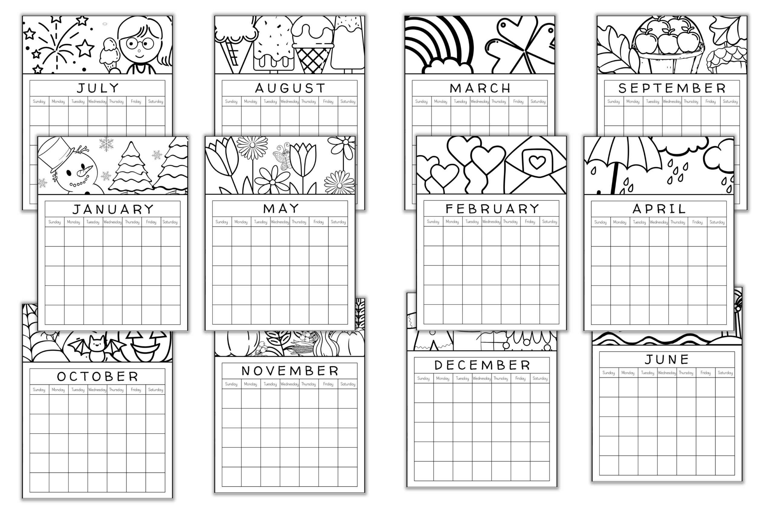 Download Blank Preschool Calendar 2025