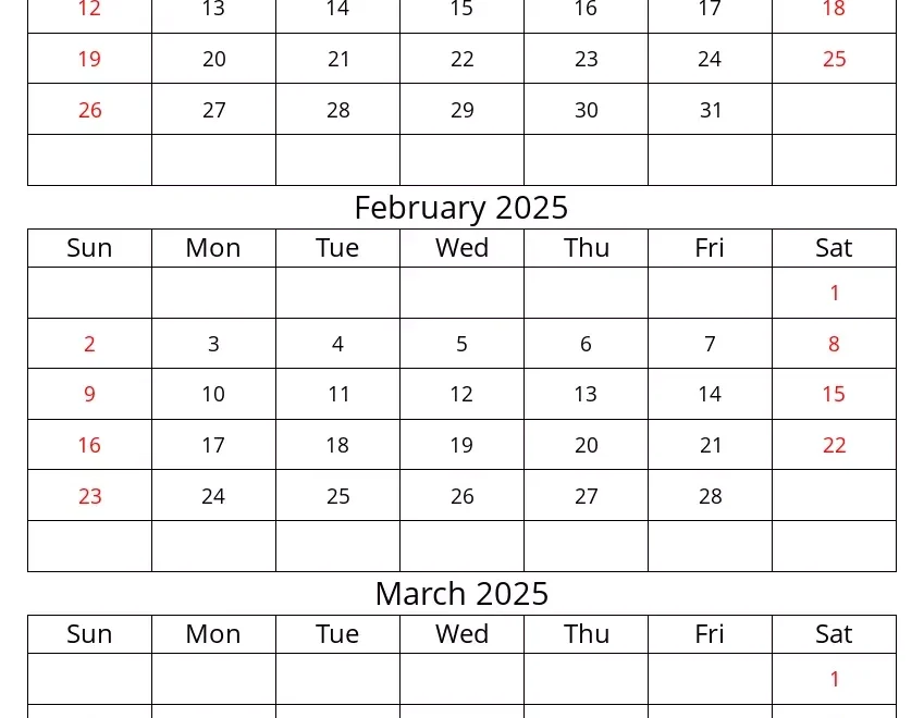Quarter 1 Of 2025 Editable Calendar In Excel Word PDF