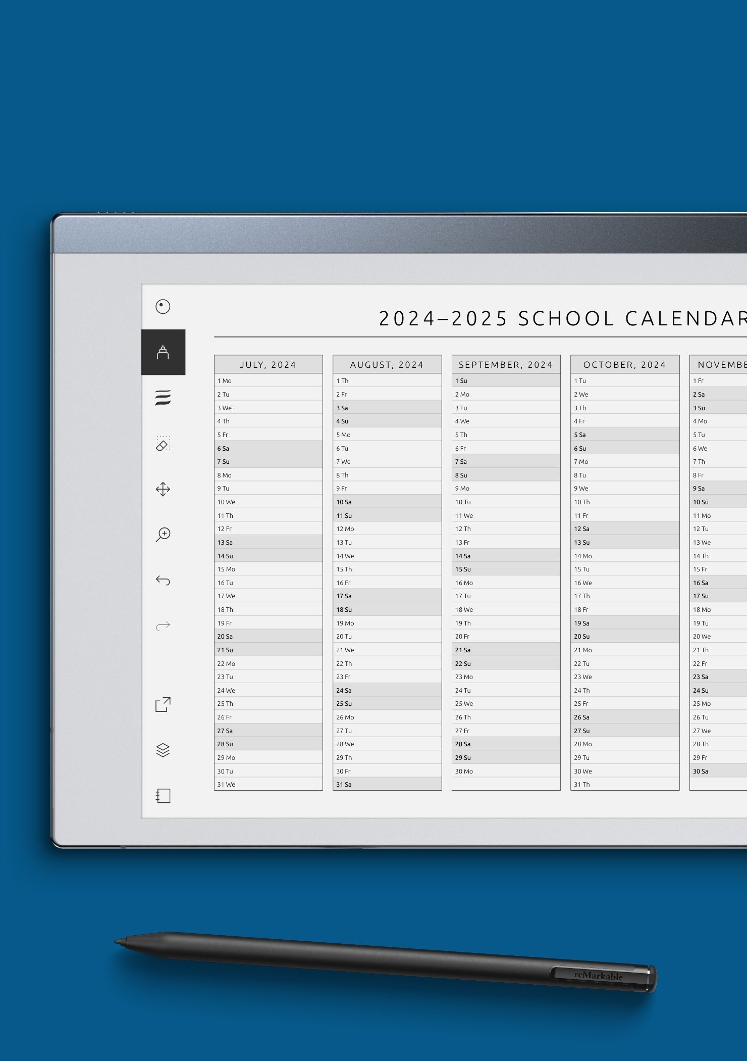 School Calendar Template Plan Academic Year With Ease