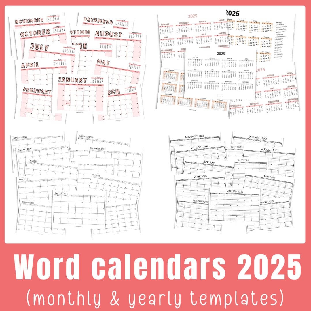 Blank August 2025 Calendar Word